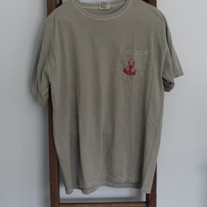 Delta Chi Fraternity Pocket T-shirt Size Large